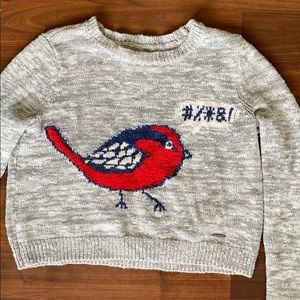 Abercrombie crop crewneck sweater